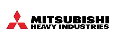 Logo van het aircomerk Mitsubishi Heavy Industries